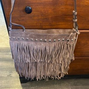 Michael Kors Brown Suede Fringe Purse